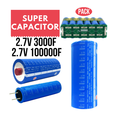 باتری سوپر خازن با ظرفیت بالا برای ماشین 74WH چرخه 20000 بار