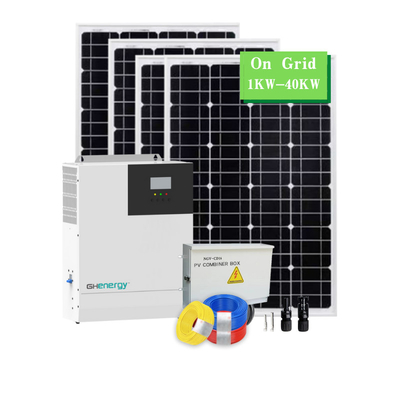 سیستم خورشیدی هیبریدی چند صحنه ای فوق قابل حمل 5KW 10KW 20KW برای خانه