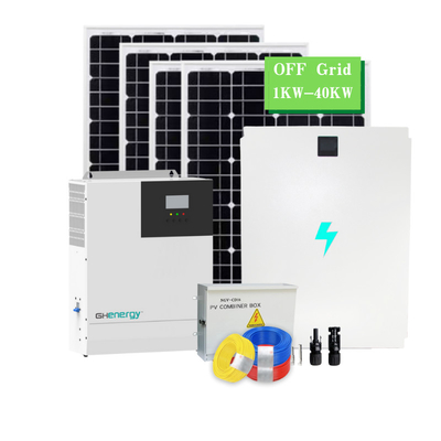 سیستم خورشیدی هیبریدی چند صحنه ای فوق قابل حمل 5KW 10KW 20KW برای خانه