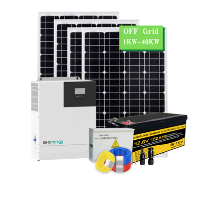 سیستم خورشیدی هیبریدی چند صحنه ای فوق قابل حمل 5KW 10KW 20KW برای خانه