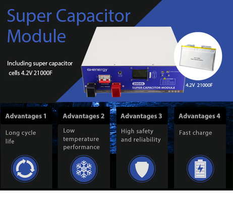 بانک ماژول سوپر خازن 200AH 48V برای سیستم ذخیره انرژی خورشیدی
