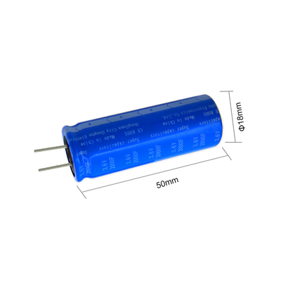 باتری خازن های فاراد دو لایه شعاعی برقی 3.6v 2000f