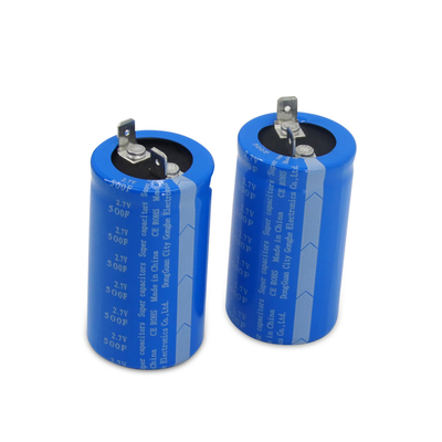 تعویض باتری های RoHS Snap In Supercapacitor Cell 2.7 Volt 500 Farad
