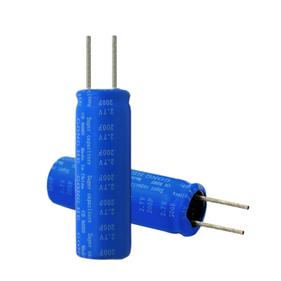 بدون انفجار باتری فوق العاده خازن عملی 2.7V 200F 10x30mm